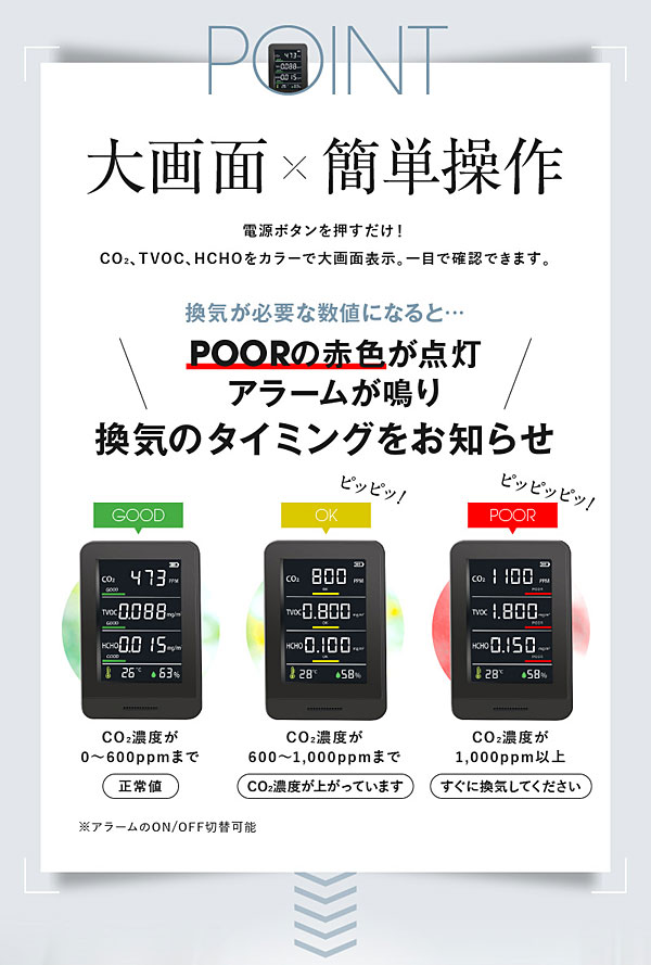 大画面/簡単操作