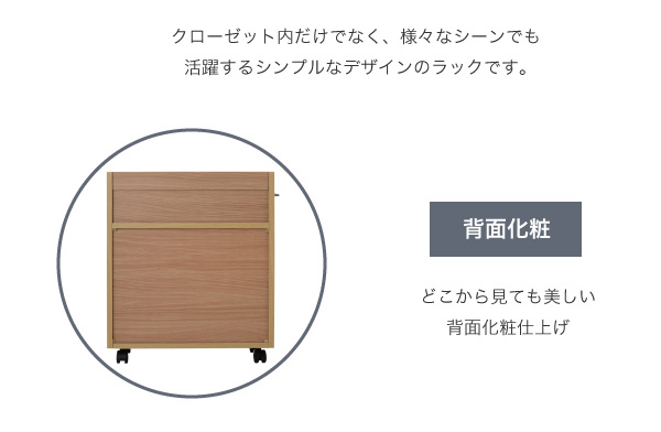 背面化粧仕上げ