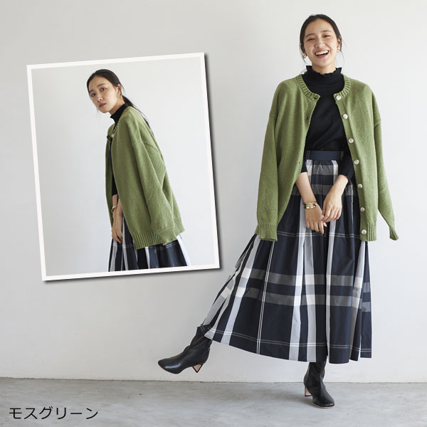 モスグリーン着用例