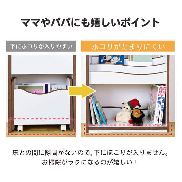 ほこりがたまりにくい