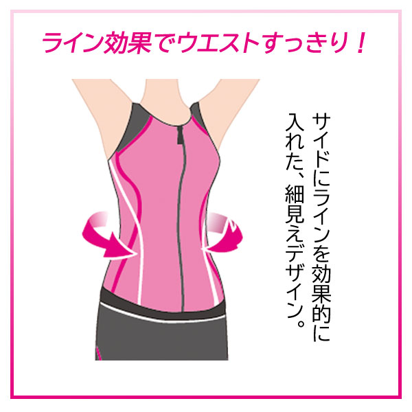 ライン効果でウエストすっきり