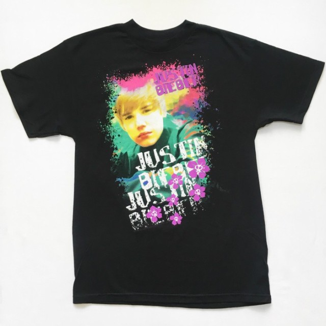 【送料無料】ジャスティンビーバー６ナンバーTシャツ JUSTIN BIEBER ジャスティン・ビーバー 2010 WORLD TOUR