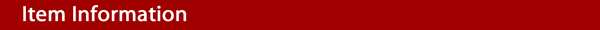 Item Information