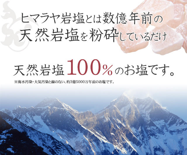 天然岩塩100％