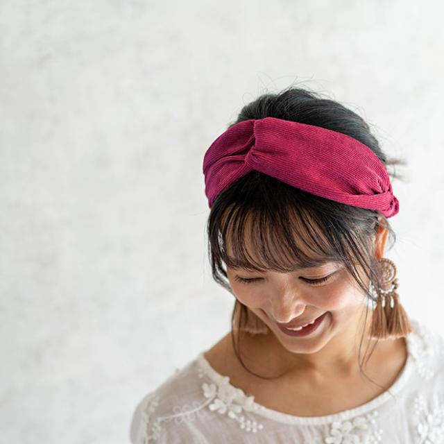 無地×幾何学柄クロスヘアバンド ヘアターバン ヘアアクセサリー 大人 レディース 幅広 リボン ヘアアクセサリー ヘッドアクセ 髪飾り 小物 痛くない かわいい おしゃれ シンプル 秋 冬