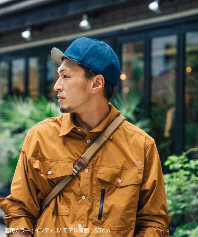 nakota BOLD ROUND CAP キャップ ベースボールキャップ 帽子 大きいサイズ ツバ短 無地 デニム シンプル カジュアル メンズ レディース