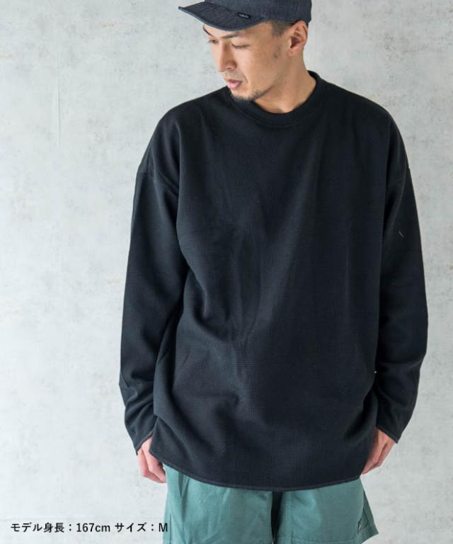 UNIVERSAL OVERALL ユニバーサルオーバーオール 1P パック サーマルルーズフィット サーマルTシャツ 長袖 ワッフル生地 ロングTシャツ カットソー