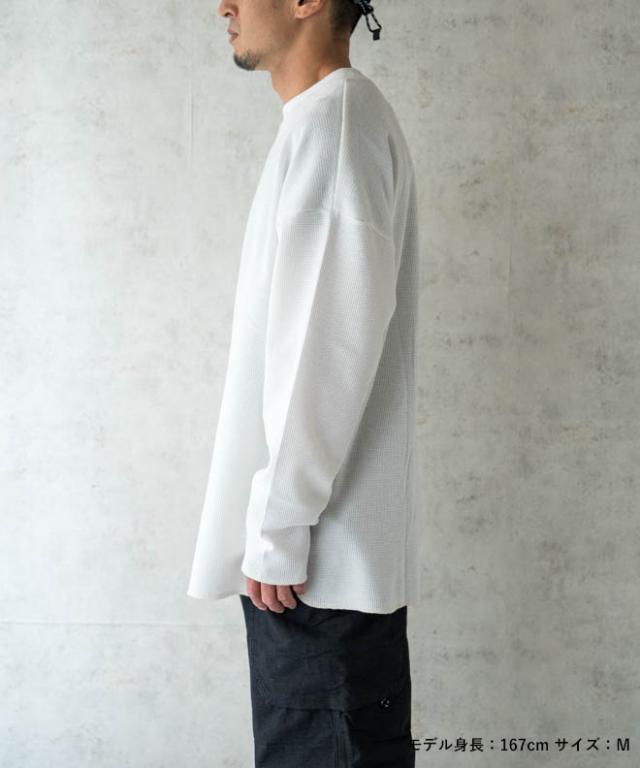 UNIVERSAL OVERALL ユニバーサルオーバーオール 1P パック サーマルルーズフィット サーマルTシャツ 長袖 ワッフル生地 ロングTシャツ カットソー