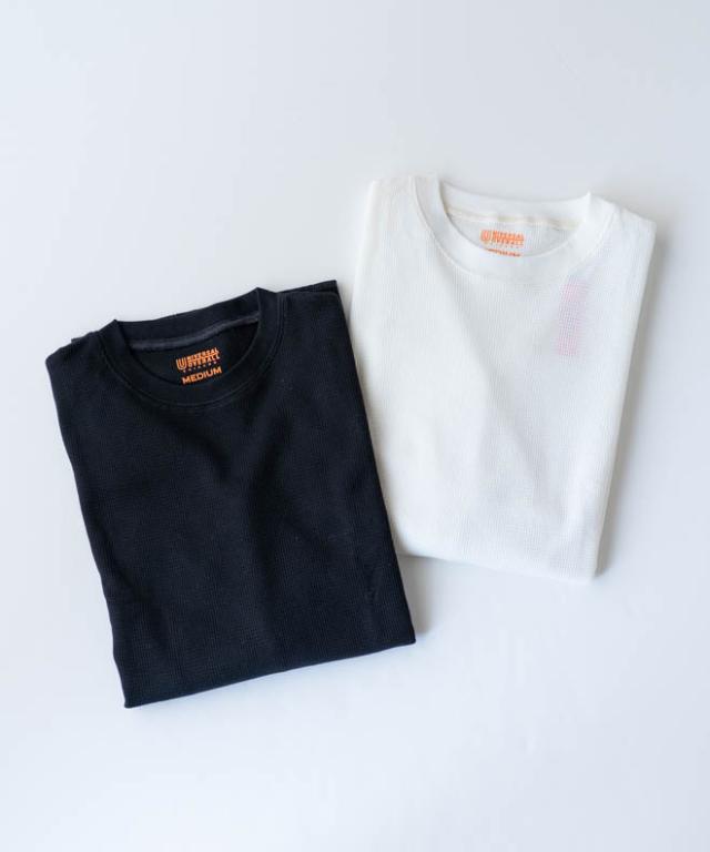 UNIVERSAL OVERALL ユニバーサルオーバーオール 1P パック サーマルルーズフィット サーマルTシャツ 長袖 ワッフル生地 ロングTシャツ カットソー