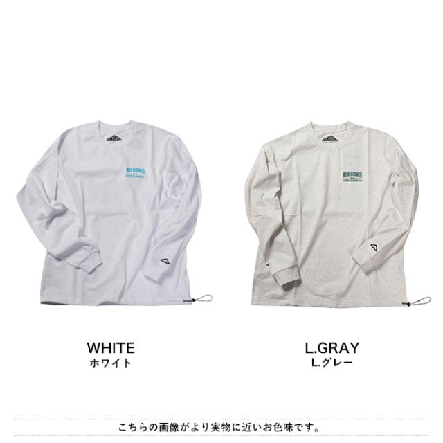 MOUNTAIN SMITH マウンテンスミス GRAPHIC L/S TEE UネックTシャツ 長袖 綿 コットン ロングTシャツ カットソー