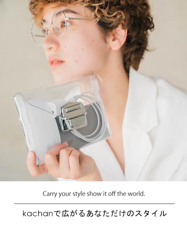 kachan ポーチ クリアポーチ 小物入れ お洒落 クリア 透明 透ける 
