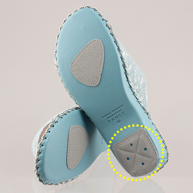 歩きやすい滑り止め付き