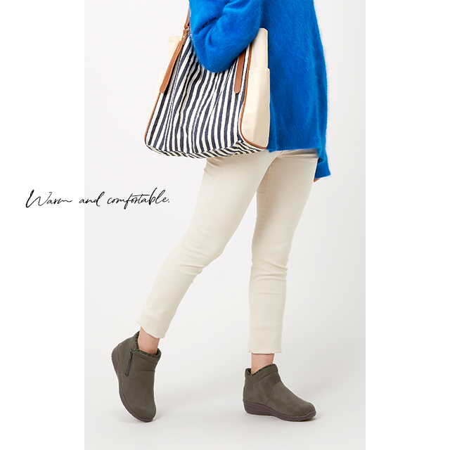 レディース ブーツカーキ