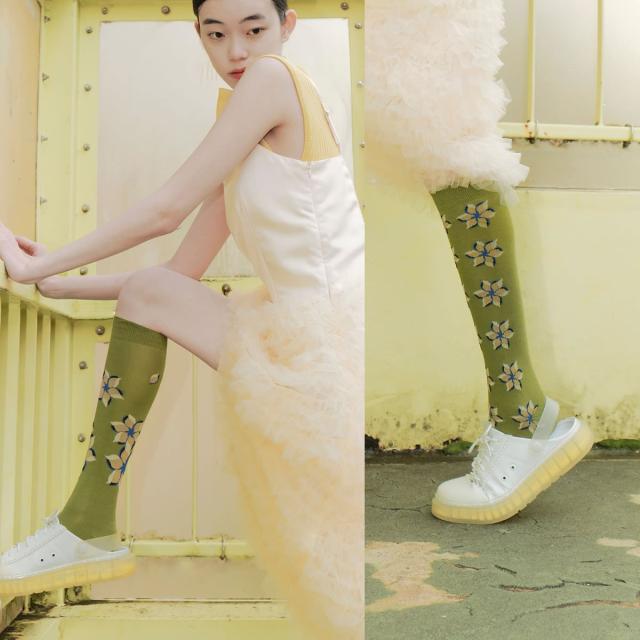 2nd PALETTE セカンドパレット breeze bloom 左右非対称デザイン シルエット オーガニックコットン ko35