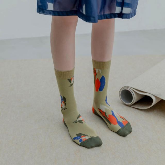 2nd PALETTE セカンドパレット orange garden 左右非対称デザイン シルエット オーガニックコットン moc004