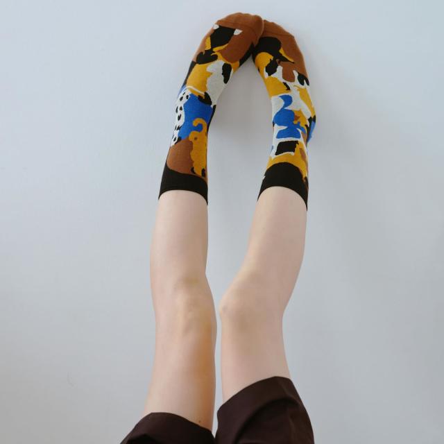 2nd PALETTE セカンドパレット my dog オーガニックコットン ソックス 生地感 編み目 履き心地 moc009