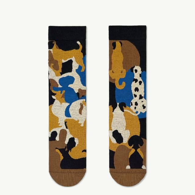 2nd PALETTE セカンドパレット my dog 犬デザインソックス 左右非対称 アシンメトリー オーガニックコットン moc009