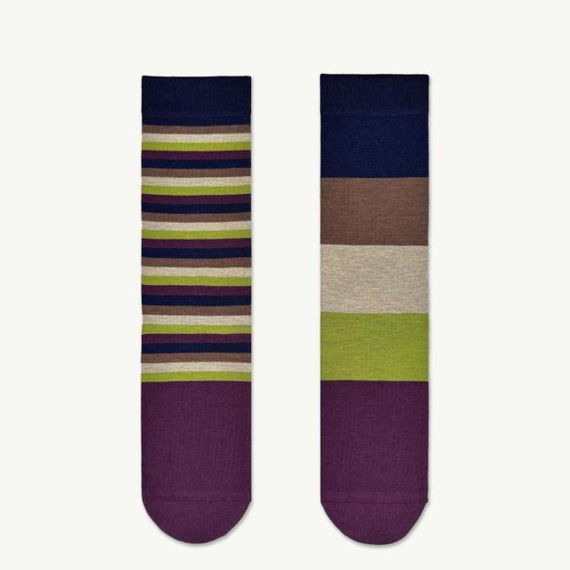 2nd PALETTE セカンドパレット mono dot デザインソックス 左右非対称 アシンメトリー オーガニックコットン moc011