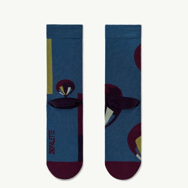 2nd PALETTE セカンドパレット dusk balloon ギフト 靴下 レディース 22-25 25-28 オーガニックコットン moc017