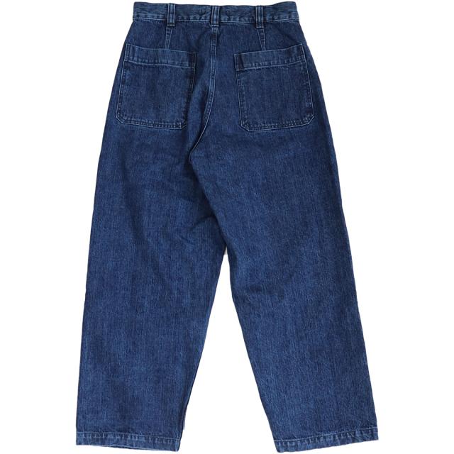 ベイカーパンツ  ジーンズ アップスケープ オーディエンス ワイドパンツ 13.75oz セルヴィッチ 青耳 ヴィンテージ ウォッシュ デニムパンツ Upscape Audience ( aud3550 )  ベーカーパンツ 日本製 メイドインジャパン ミリタリー 無地 メンズ おしゃれ アーベン