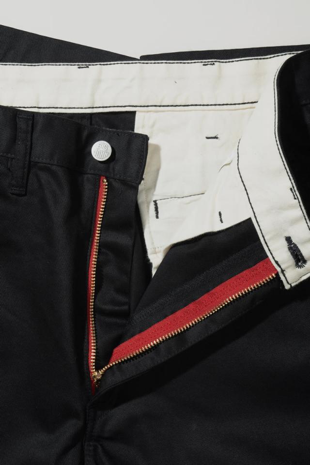 BIG JOHN ビッグジョン M803E チノパン ブラック 黒 赤ジッパー仕様
