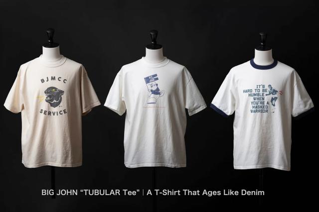 BIG JOHN(ビッグジョン) 覆面レスラープリント リンガーTシャツ MTE017 全体イメージ