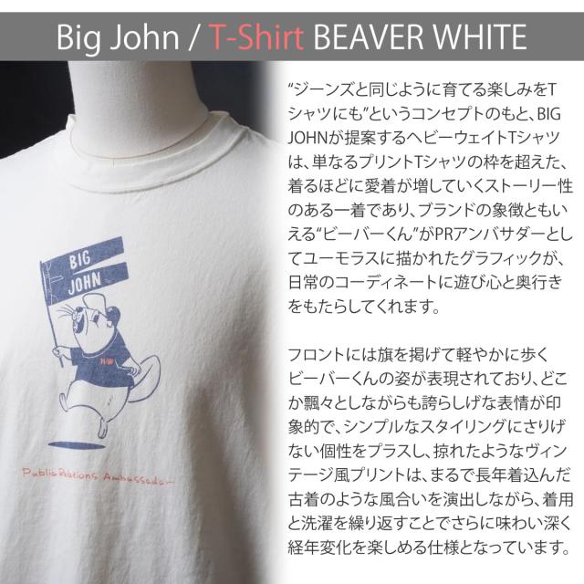 BIG JOHN ビーバーTシャツ MTE015 着用コーディネートイメージ