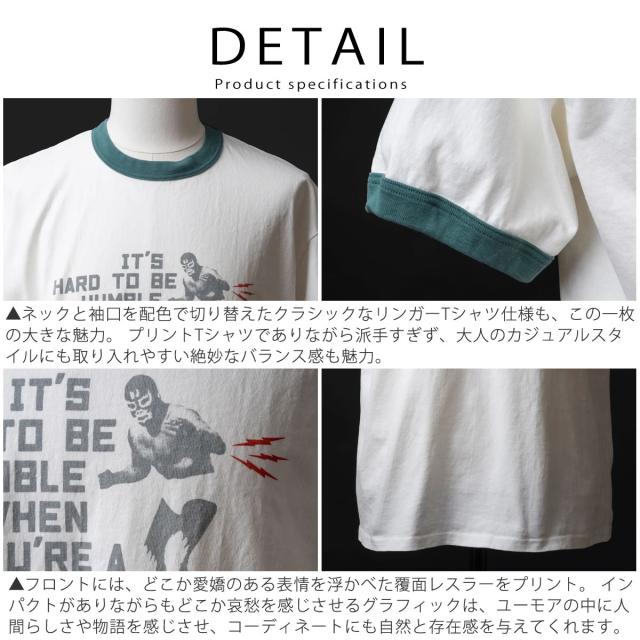 BIG JOHN MTE017 アメカジスタイルに合わせたリンガーTシャツのコーディネート例