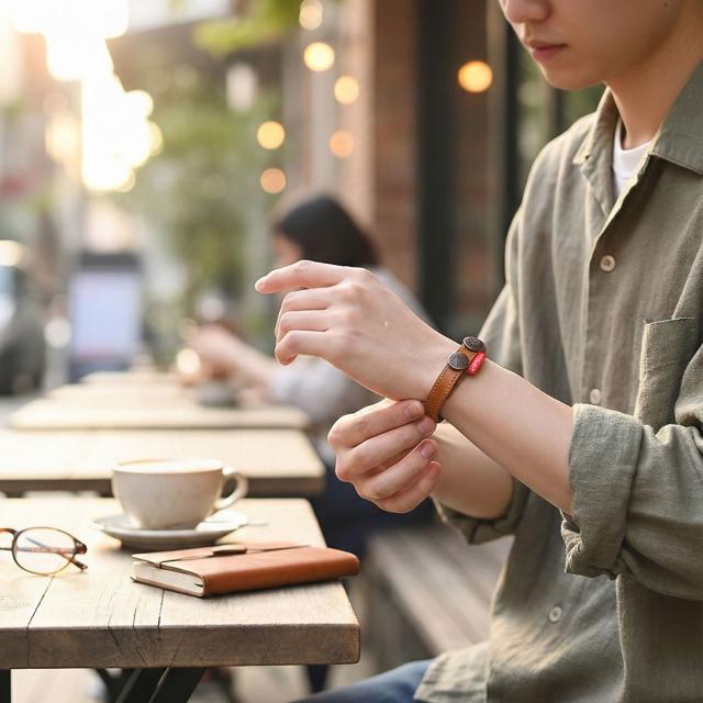 BIG JOHN ビッグジョン VBRCL22 レザーブレスレット 着用イメージ メンズ レディース