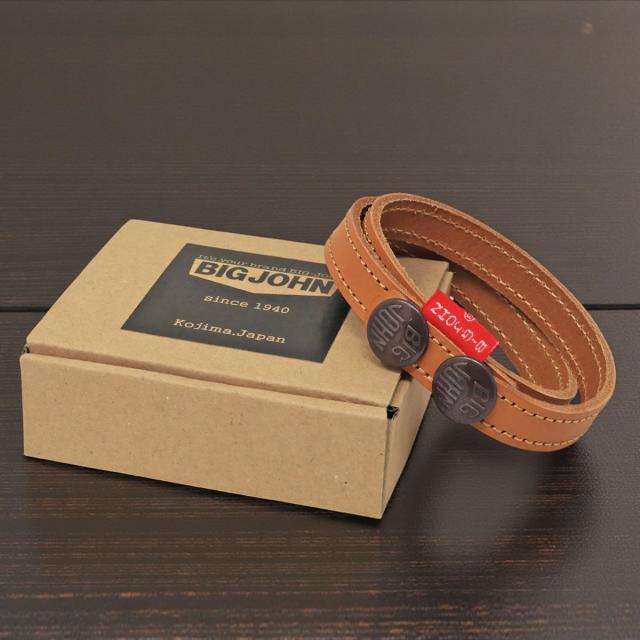 BIG JOHN ビッグジョン VBRCL23 レザーブレスレット 赤タグ ワンポイント