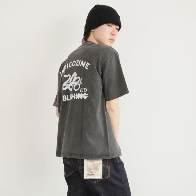 プリントTシャツ ビッグジョン スネークシャトル バックプリント indigozine BIG JOHN 半袖Tee カットソー ( BJTS45M ) SNAKE SHUTTLE S/S Tee クルーネック 半袖 ポケット付き ベーシック ティシャツ 日本製 レイヤード おしゃれ アーベン 普段使い プリントTシャツ ビッグジョン スネークシャトル バックプリント