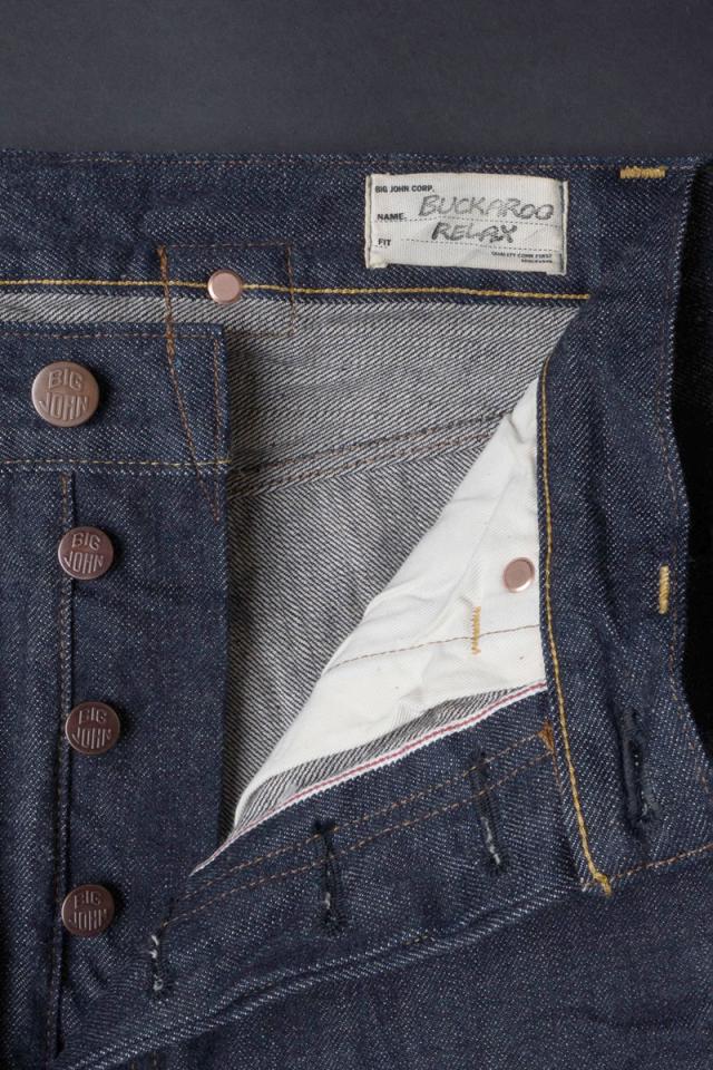 BIG JOHN 赤耳 セルビッチ ディテール サイドシーム 耳使い