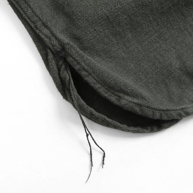 BIG JOHN CPOシャツ 襟元 ステッチ ミリタリーデザイン