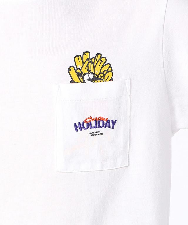 CHUMS アンチバグファストフードポケットTシャツ 正面商品画像