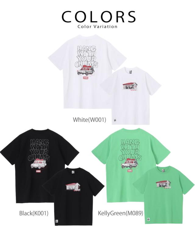 CHUMS チャムス ドライブインTシャツ 生地感とプリントディテール