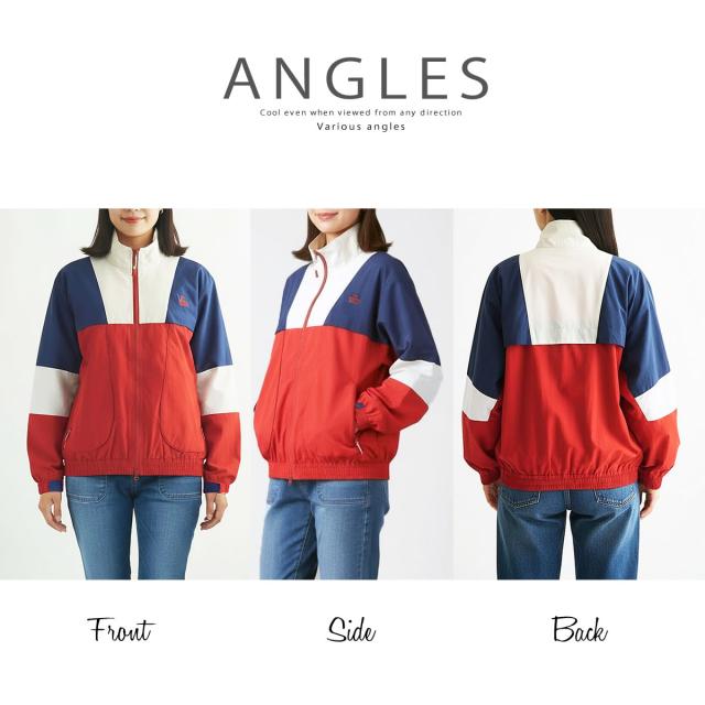 CHUMS カーンズレトロスポーツジャケット ブービーバードモチーフ 腰ポケット デザイン ナイロンタッサー素材