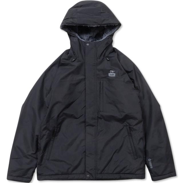 CHUMS ゴアテックスウィンドストッパー リバーシブルパーカー ブラック 正面商品写真