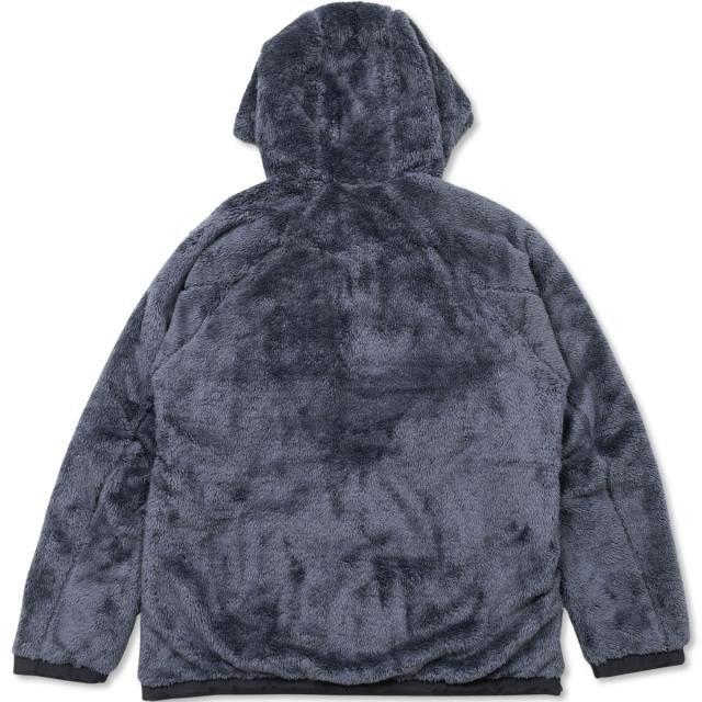 CHUMS リバーシブルパーカー フリース面 チャコール 背面商品画像