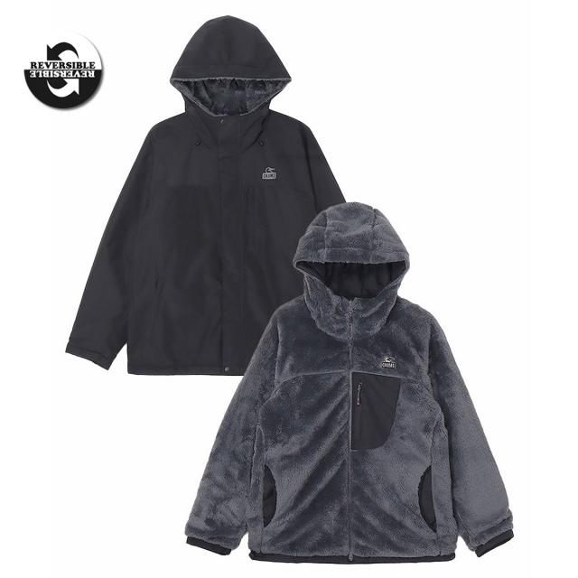 CHUMS ゴアテックス リバーシブルパーカー 防風面とフリース面 比較商品画像