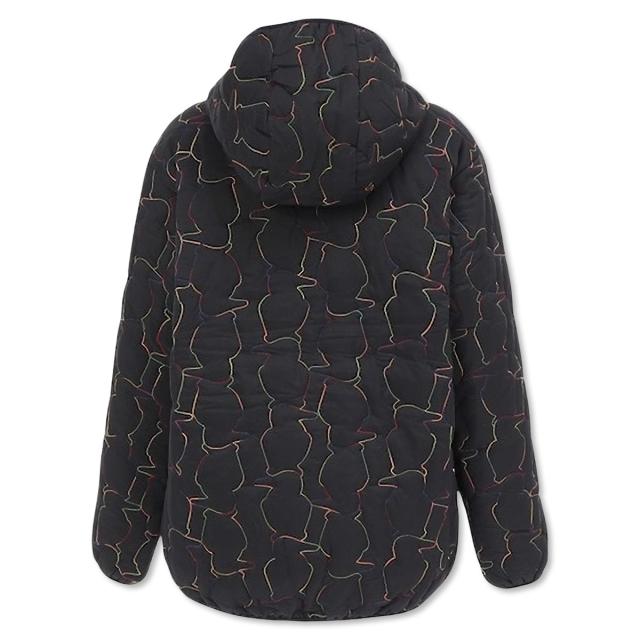 CHUMS ブービーステッチパデッドパーカー ブラック 背面デザイン 商品画像