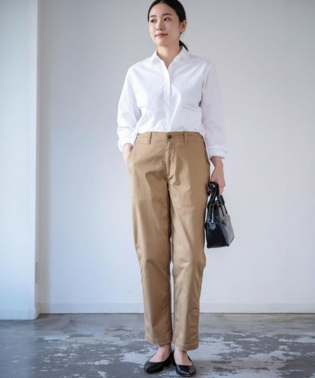 D.M.G ドミンゴ チノストレッチ オールデイイージートラウザー 生地感 ディテール