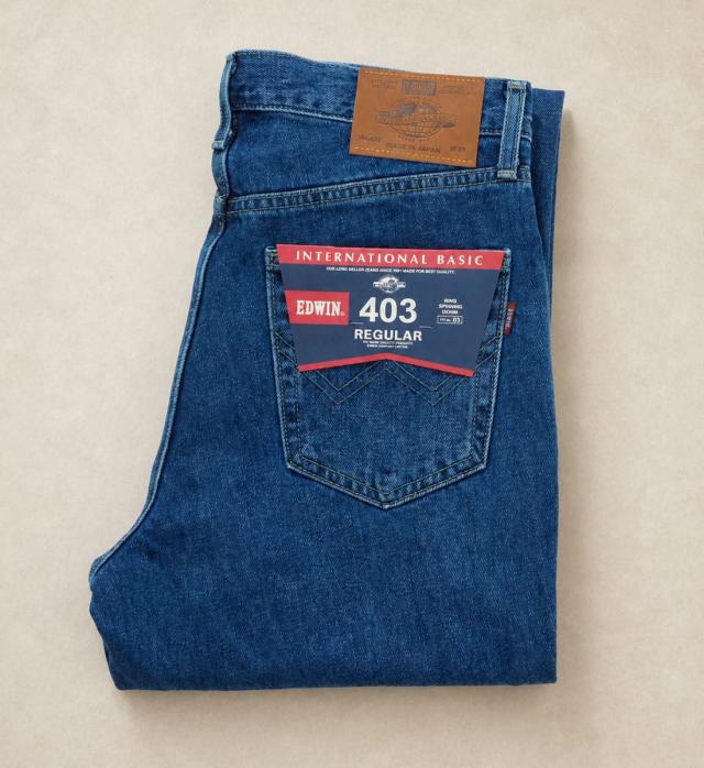EDWIN 403 ストレートジーンズ メンズカジュアルコーディネート例4