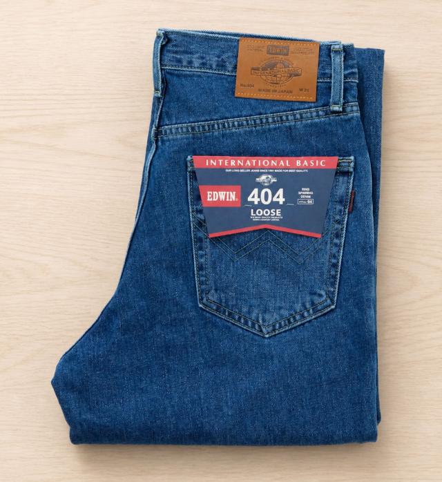 EDWIN 404 ゆったりストレートジーンズ デイリーユースのメンズカジュアルコーディネート例6