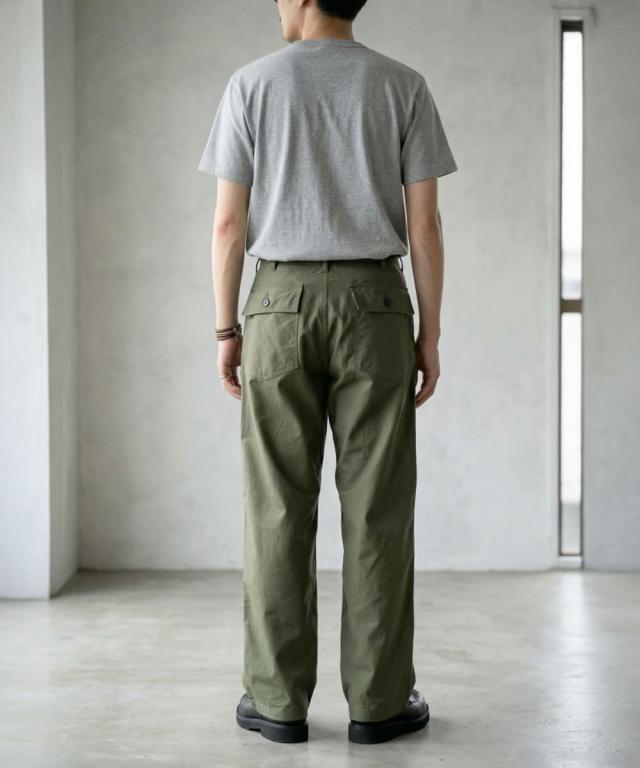 FOB FACTORY F0540 フロントポケット ディテール ワークパンツ