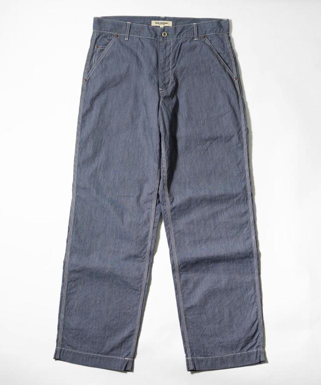 FOB FACTORY F0548 ヒッコリーワークパンツ ディテール メンズ