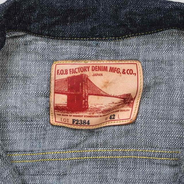 FOB FACTORY 革パッチ 銅リベット ディテール