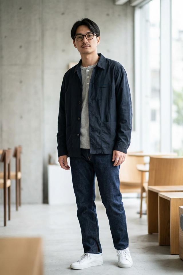 FOB FACTORY F2394 フロントデザイン シャツジャケット メンズ