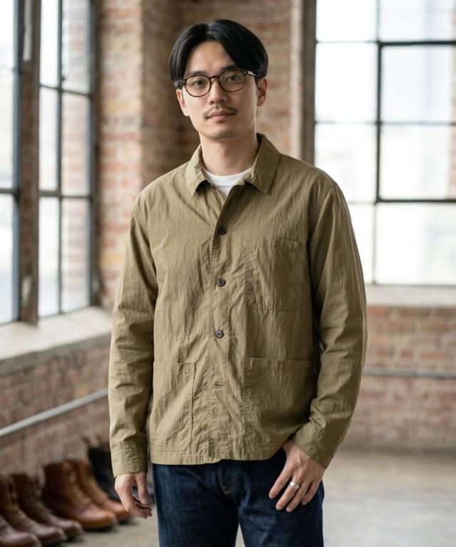 FOB FACTORY F2394 フレンチワーク ミリタリー シャツジャケット