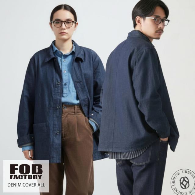 FOB FACTORY F2447 ジンバブエコットン 10oz デニムカバーオール メンズ 日本製 ワークジャケット