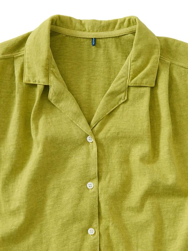 GOOD ON フレンチスリーブシャツ 裾部分・縫製のディテール